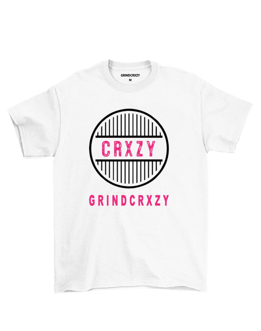 Grindcrxzy White “Pink Special” Bridge Shirt