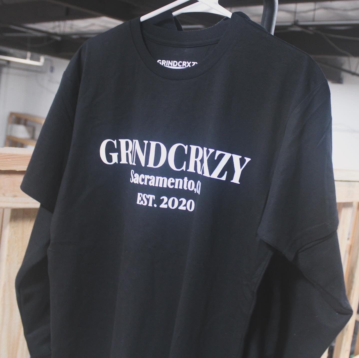 GrindCrxzy - Black “Sac EST.” Shirt