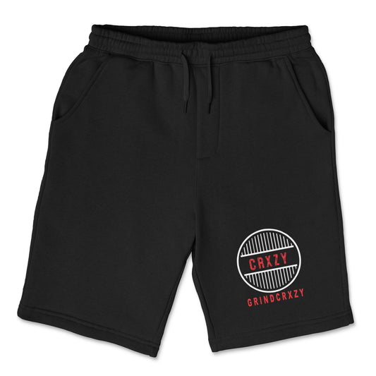 Grindcrxzy - Black “Red Special” Fleece Shorts