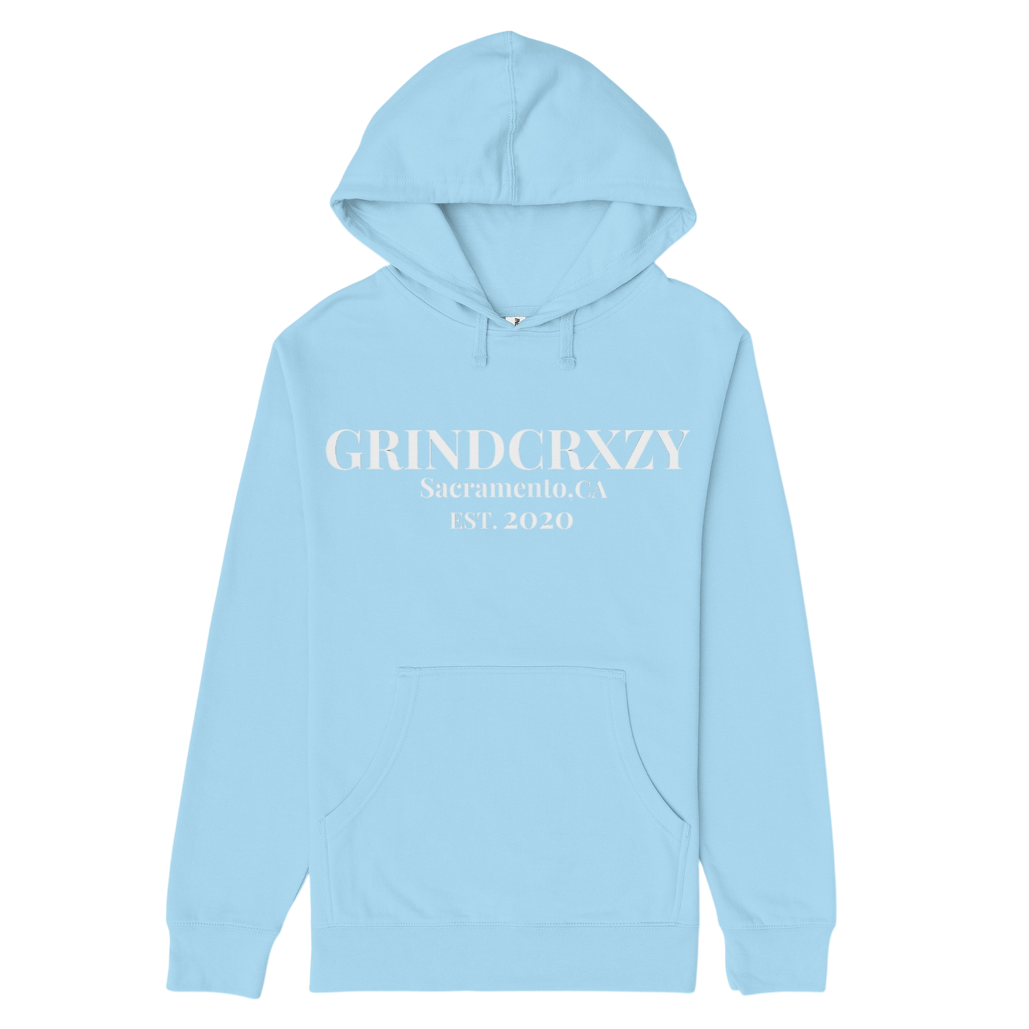 GrindCrxzy - Sky Blue “Sac EST.” Hoodie