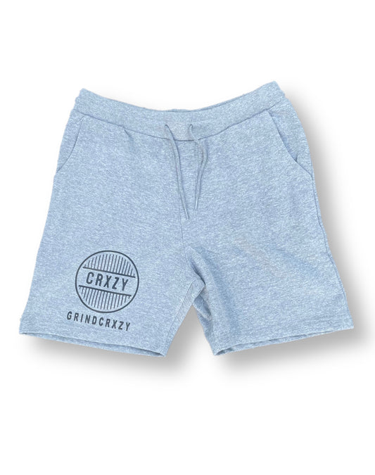 Grindcrxzy - Light Grey Fleece Shorts