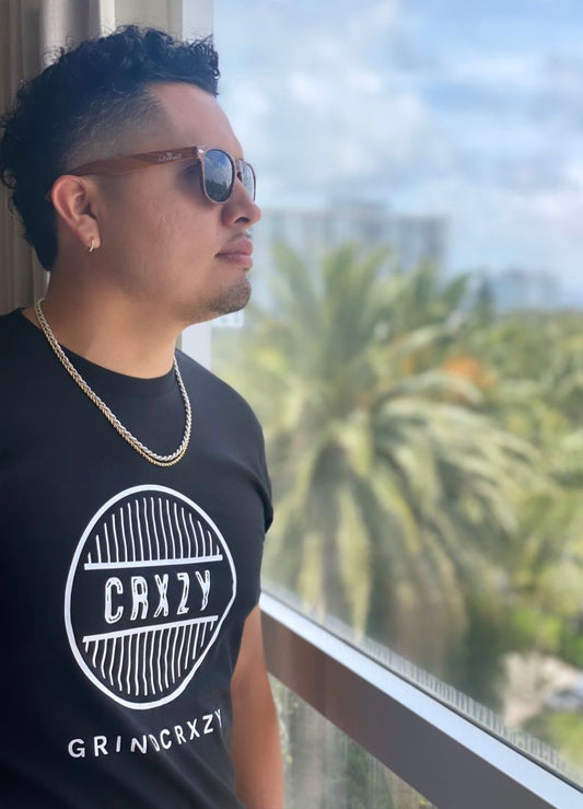 GrindCrxzy - Black "White Bridge" T-Shirt