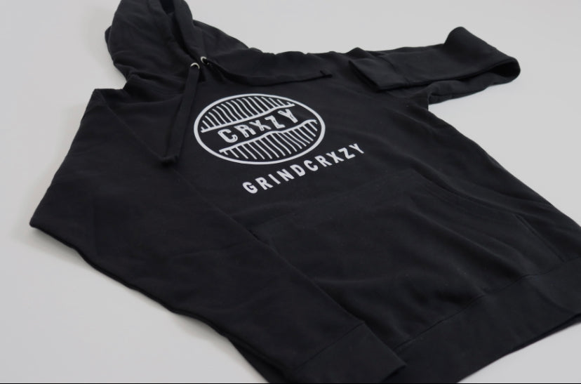 GrindCrxzy - Black "White Bridge" Hoodie