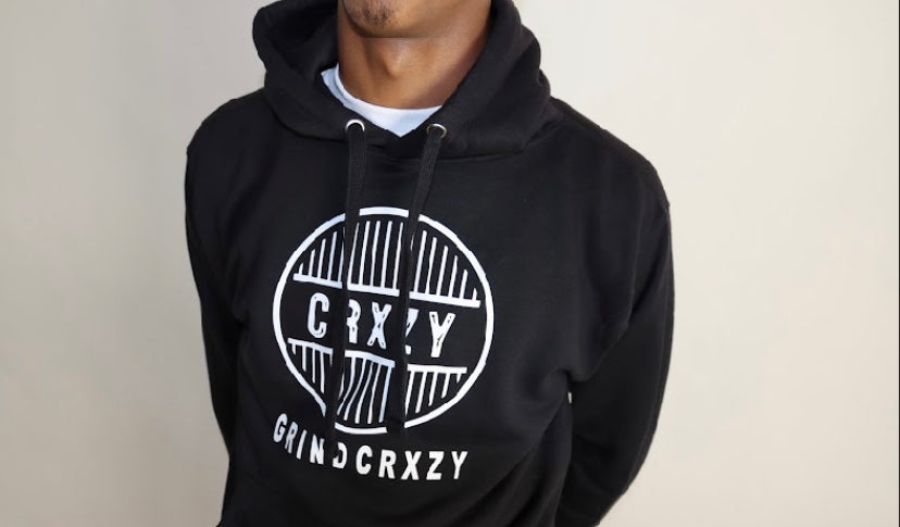 GrindCrxzy - Black "White Bridge" Hoodie