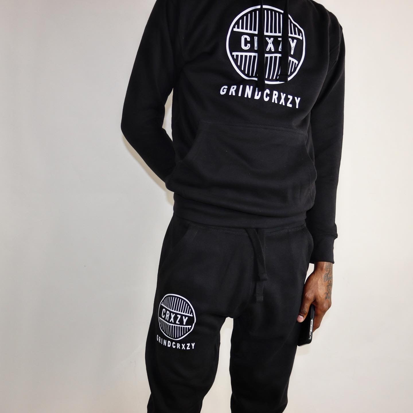 GrindCrxzy - Black "White Bridge" Set