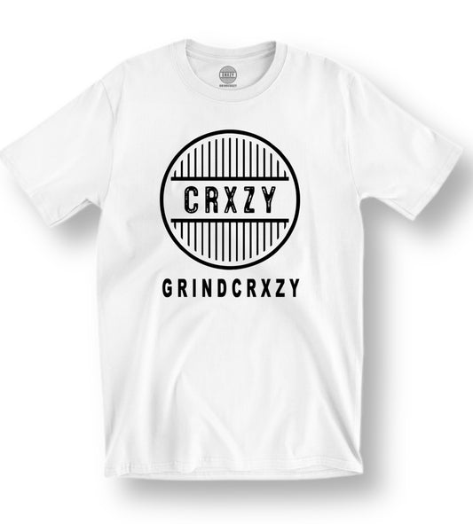 GrindCrxzy - White "Black Bridge" T-Shirt