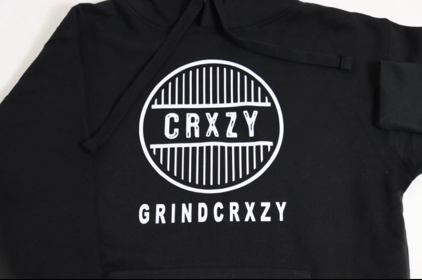 GrindCrxzy - Black "White Bridge" Hoodie