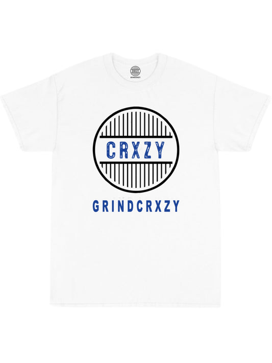 Grindcrxzy White “Blue Special” Bridge Shirt