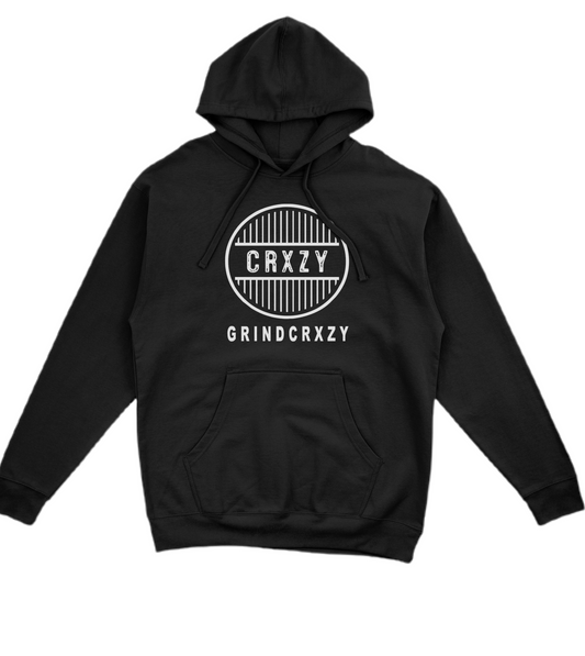 GrindCrxzy - Black "White Bridge" Hoodie