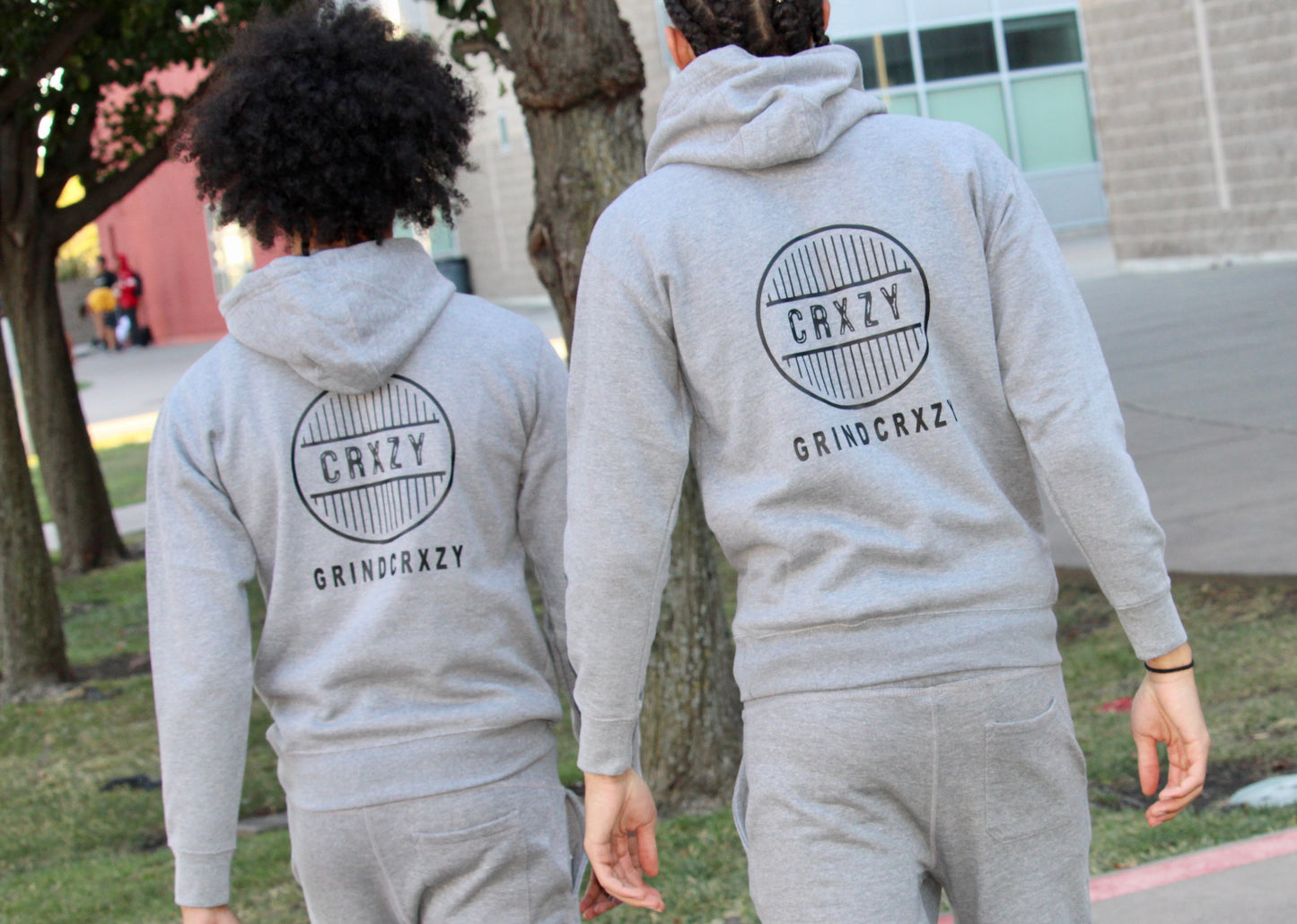 GrindCrxzy - Grey/Black "Grind" Hoodie