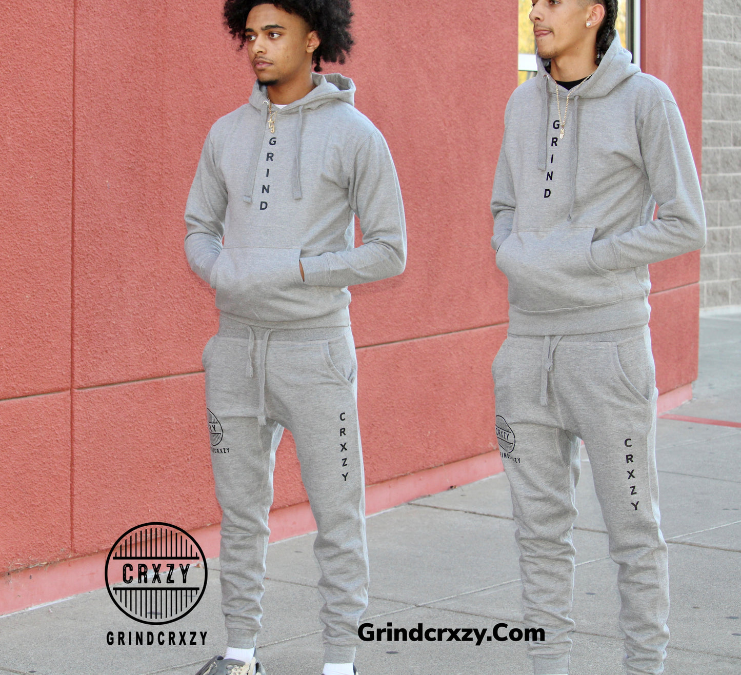 GrindCrxzy - Grey/Black "Grind" Set