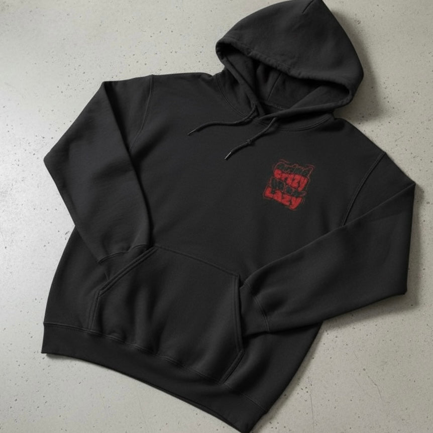 GrindCrxzy - Black “GCDL BLK&RED" Hoodie
