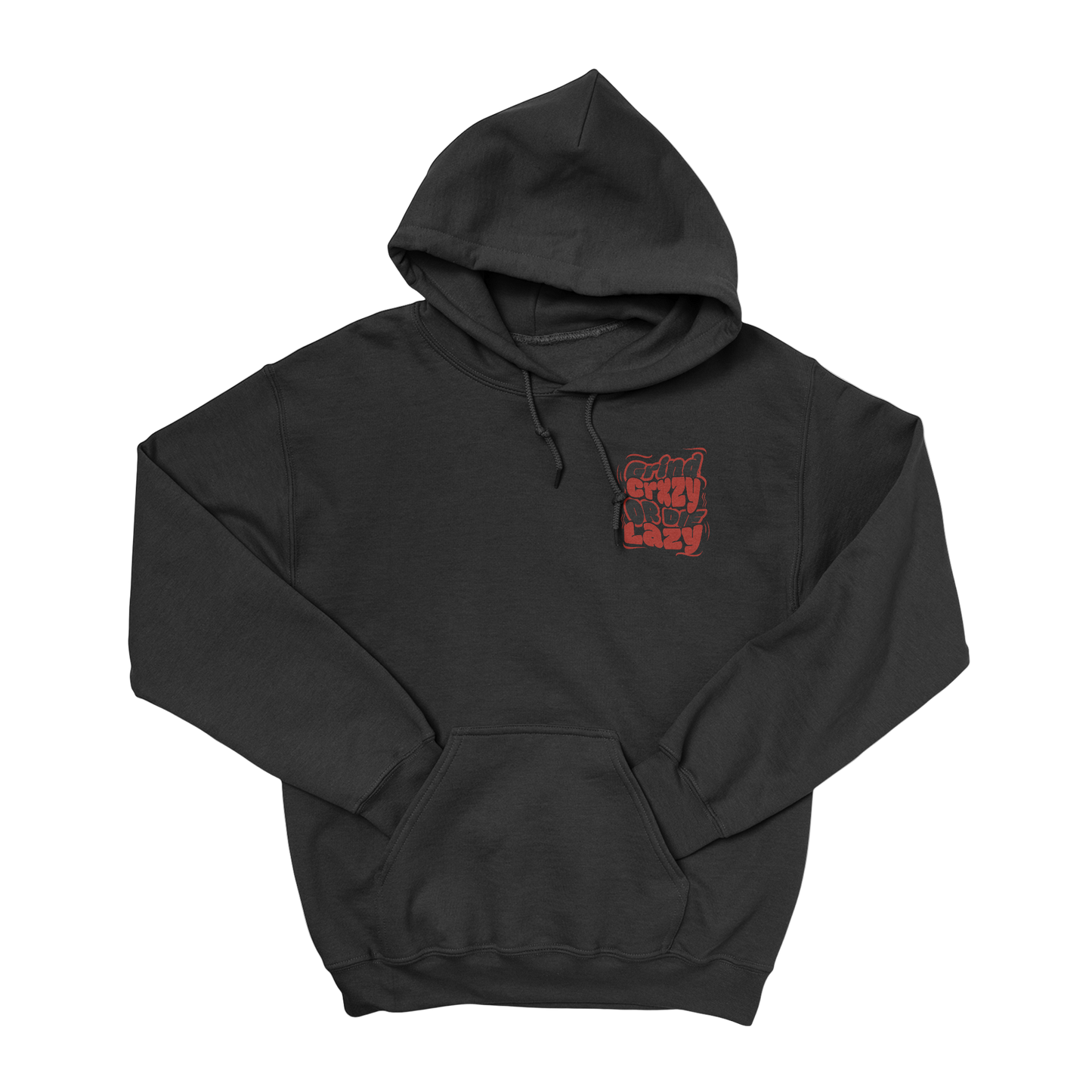 GrindCrxzy - Black “GCDL BLK&RED" Hoodie