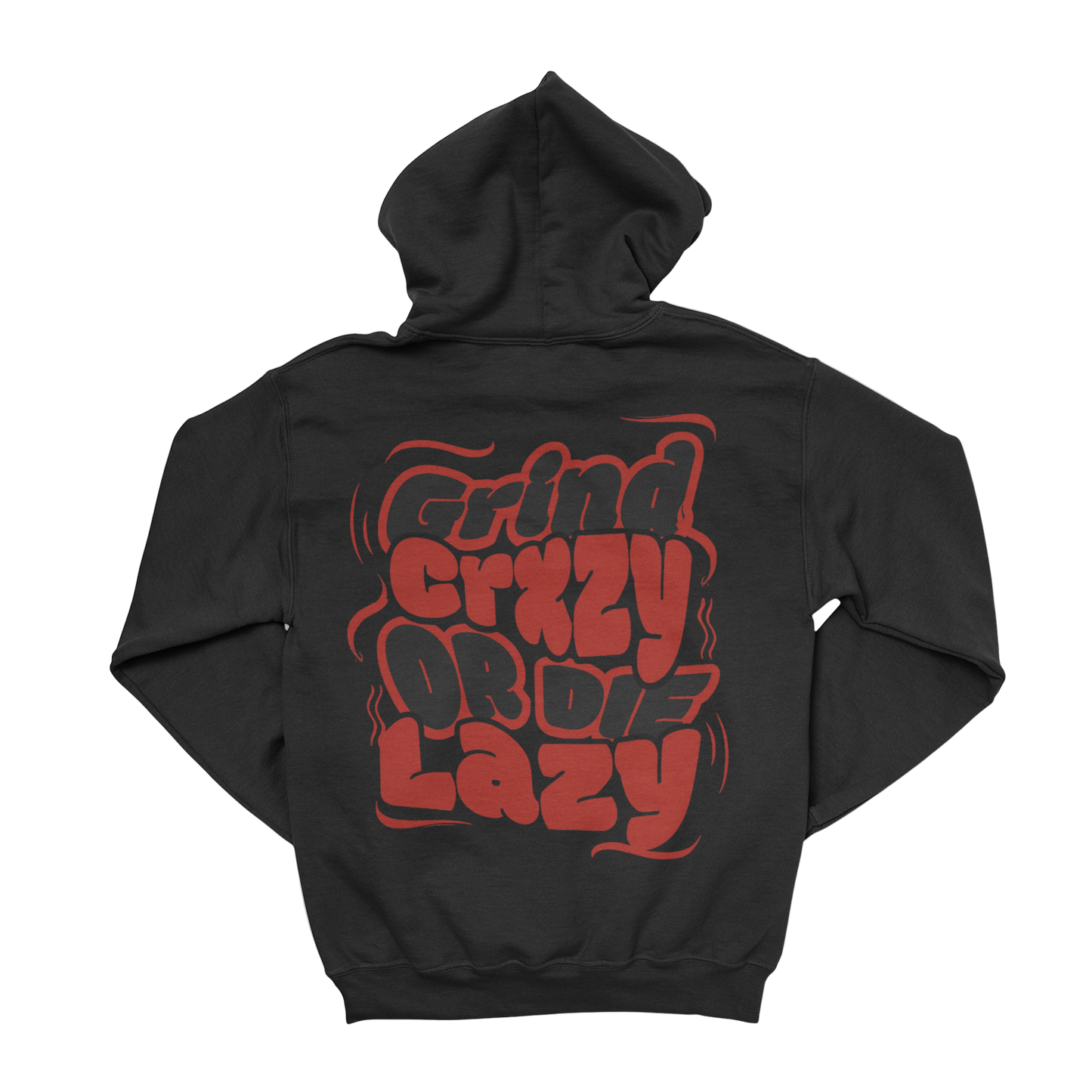 GrindCrxzy - Black “GCDL BLK&RED" Hoodie