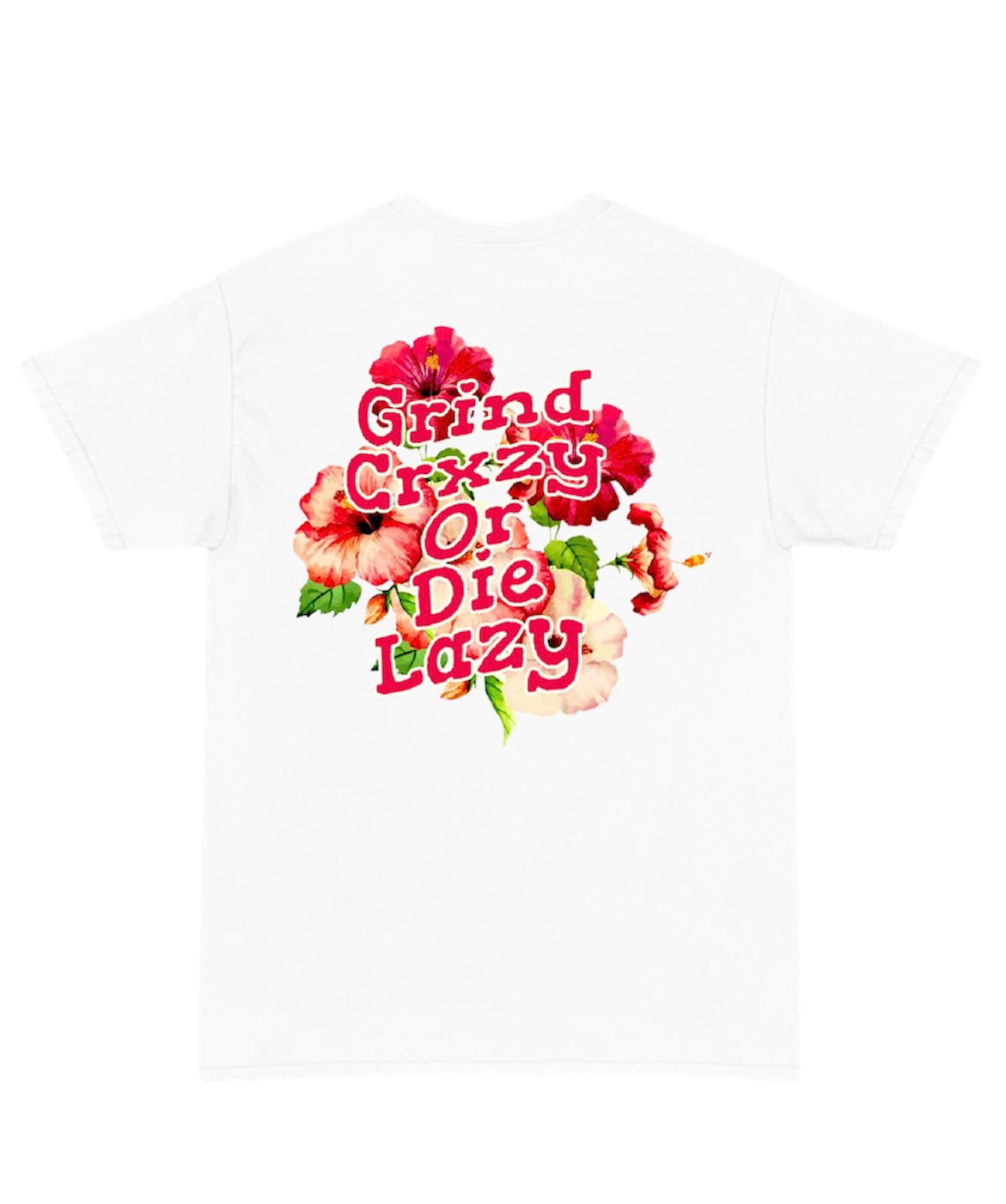 Grindcrxzy - White “GCDL Flowers” Shirt
