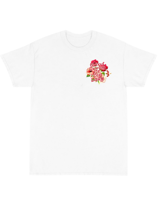 Grindcrxzy - White “GCDL Flowers” Shirt