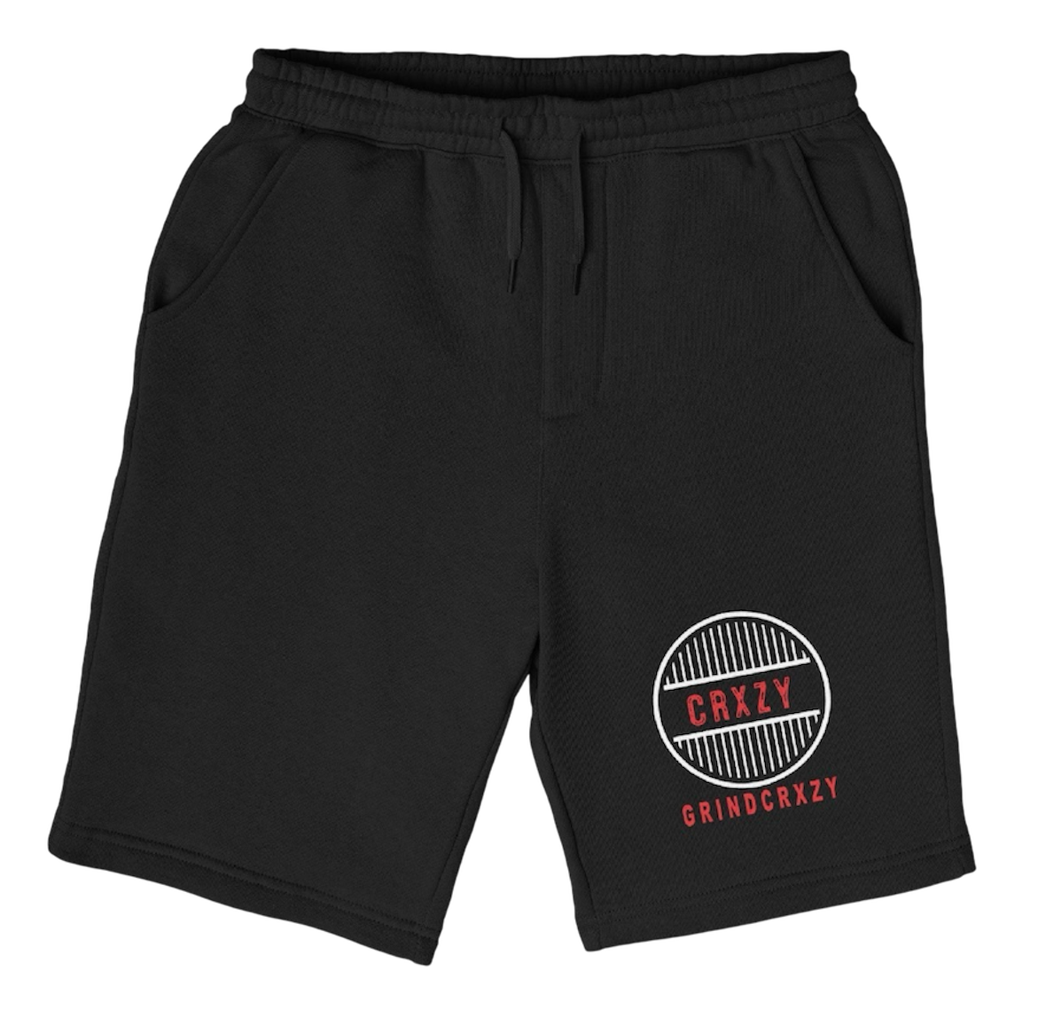 Grindcrxzy - Black “Red Special” Fleece Shorts