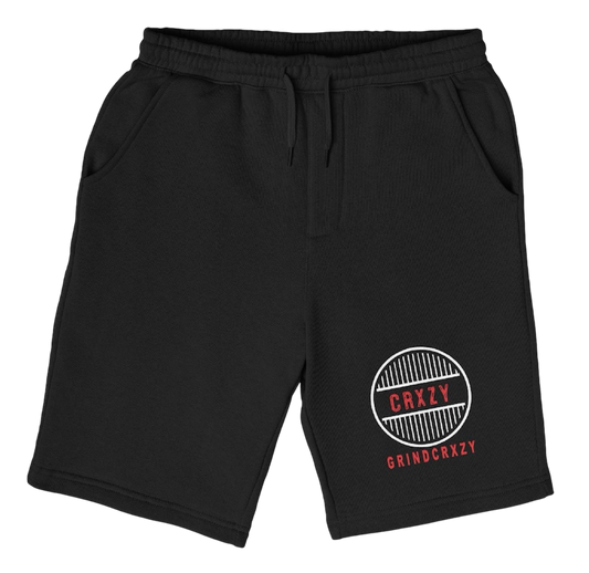 Grindcrxzy - Black “Red Special” Fleece Shorts
