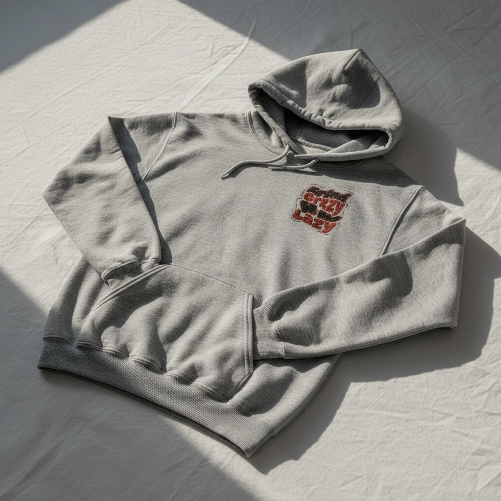 GrindCrxzy - Grey “GCDL BLK&RED" Hoodie