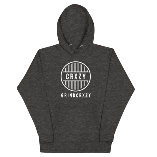 GrindCrxzy - Charcoal "White Bridge" Hoodie