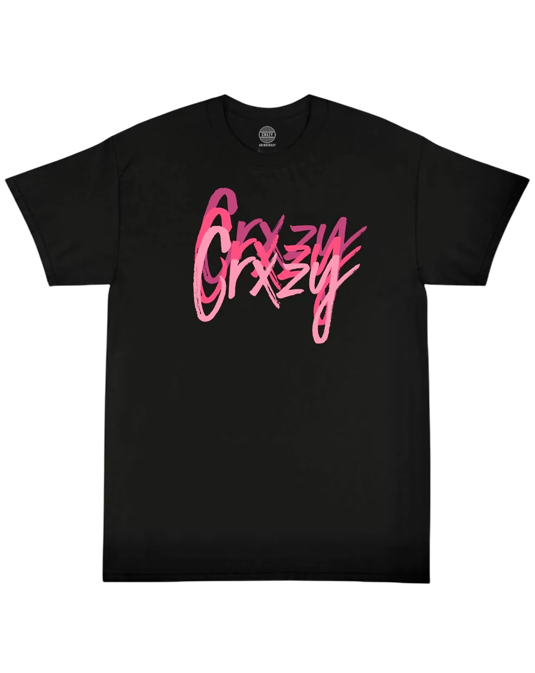 Grindcrxzy - Black "Pink Crxzy" Shirt