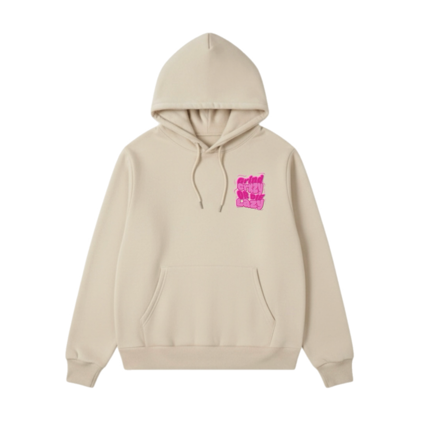 GrindCrxzy - Tan “GCDL PINK&PINK" Hoodie
