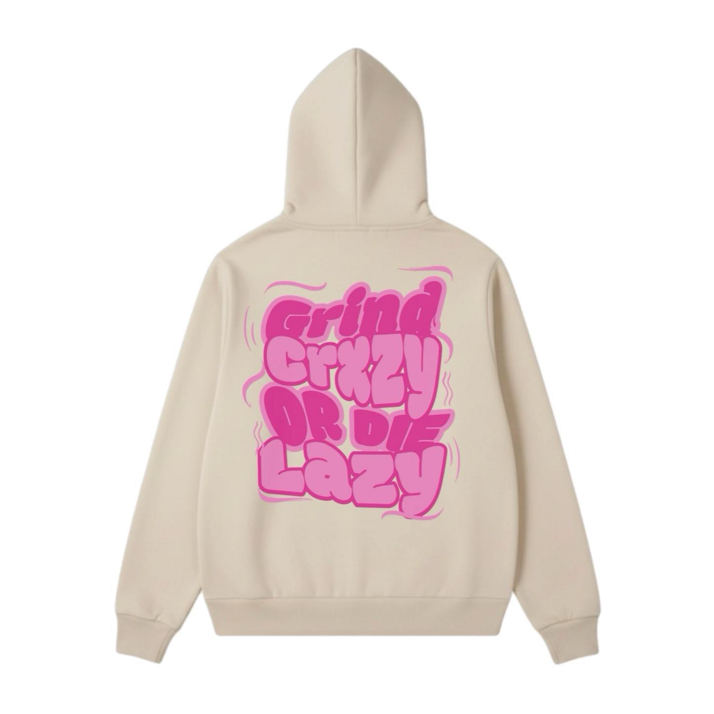 GrindCrxzy - Tan “GCDL PINK&PINK" Hoodie