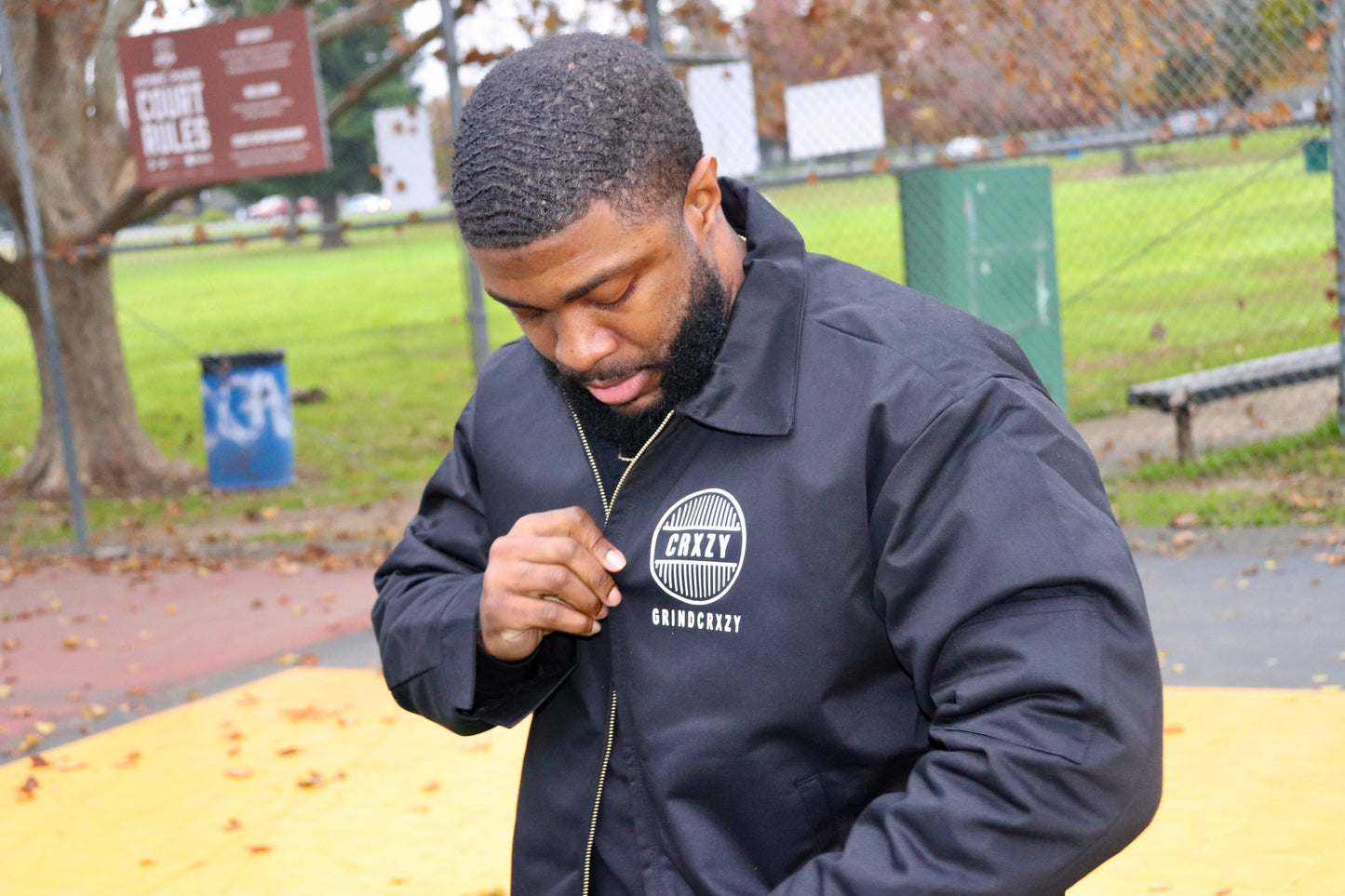 GrindCrxzy - Black Mechanic Jacket