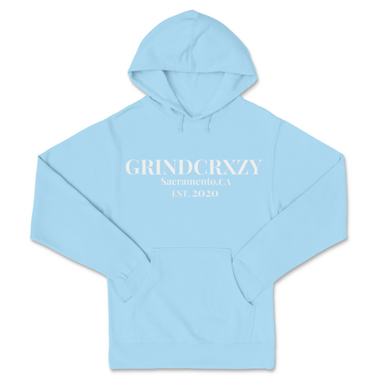 GrindCrxzy - Sky Blue “Sac EST.” Hoodie