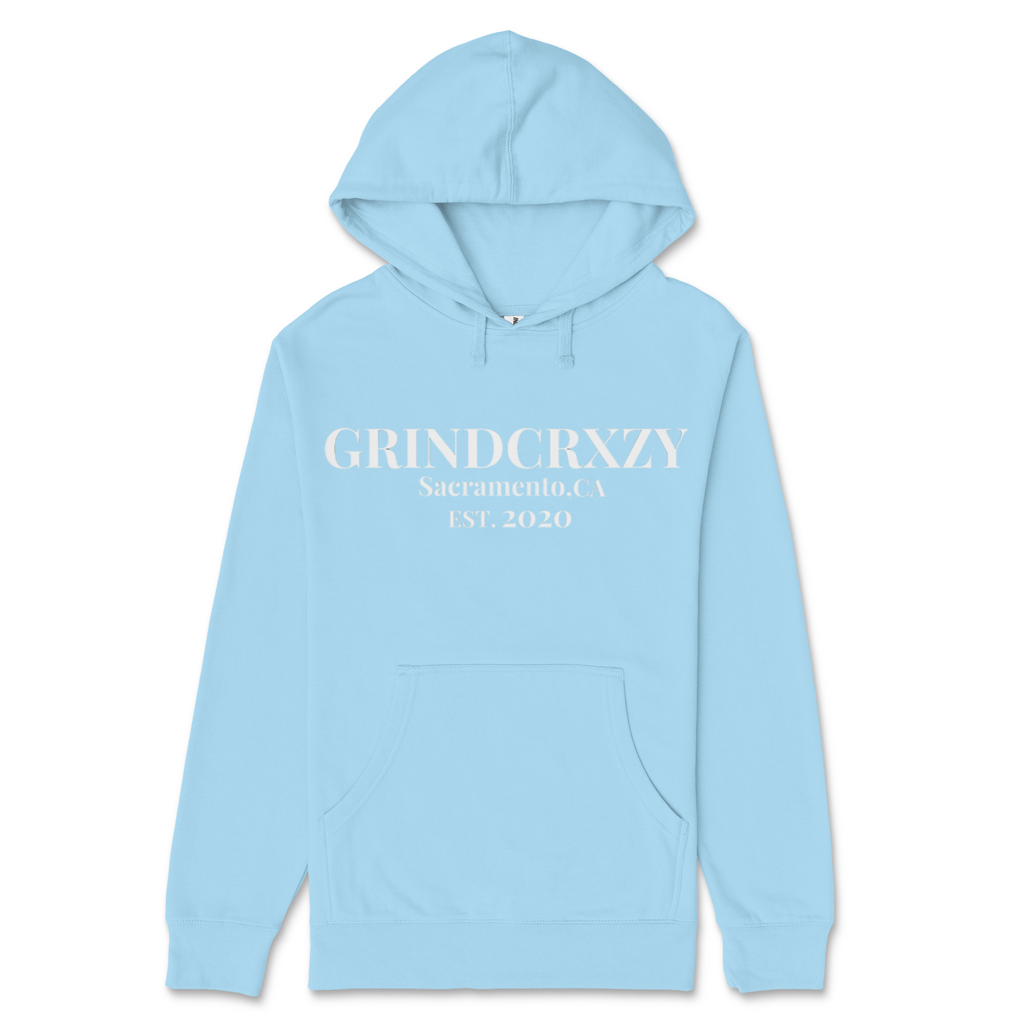 GrindCrxzy - Sky Blue “Sac EST.” Hoodie