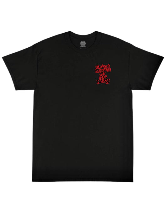Grindcrxzy Black W/ Red "GCDL Outline" Shirtw