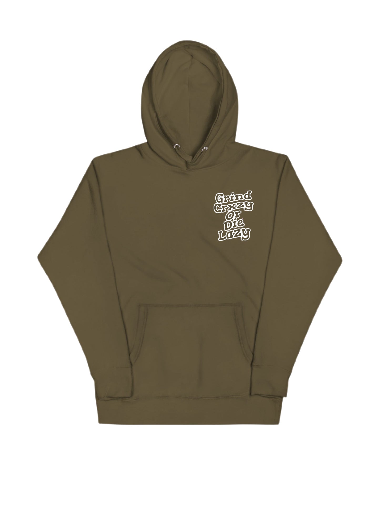 GrindCrxzy - Olive and White "GCDL Outline" Set