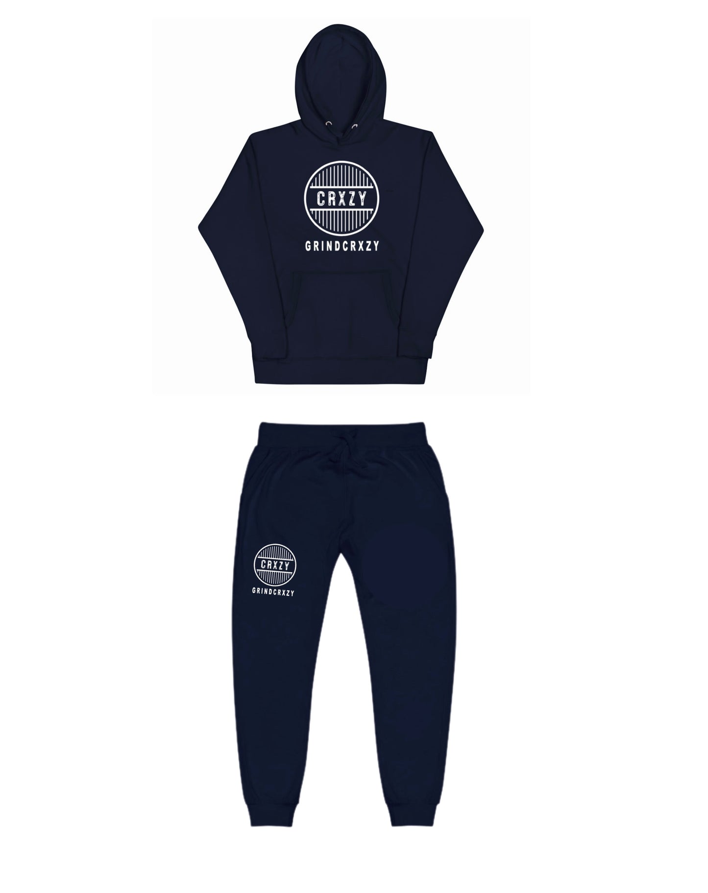 GrindCrxzy - Navy "White Bridge" Set