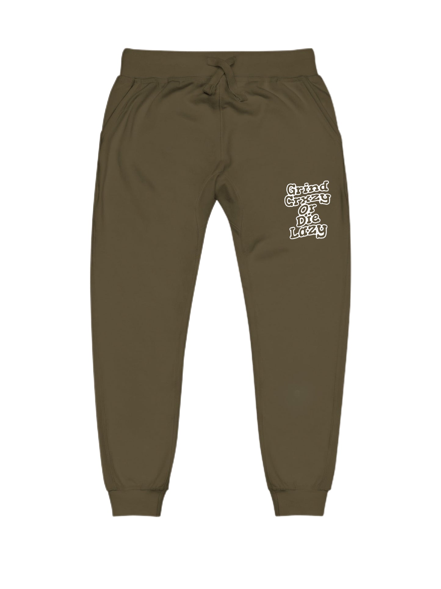 GrindCrxzy - Olive and White "GCDL Outline" Set