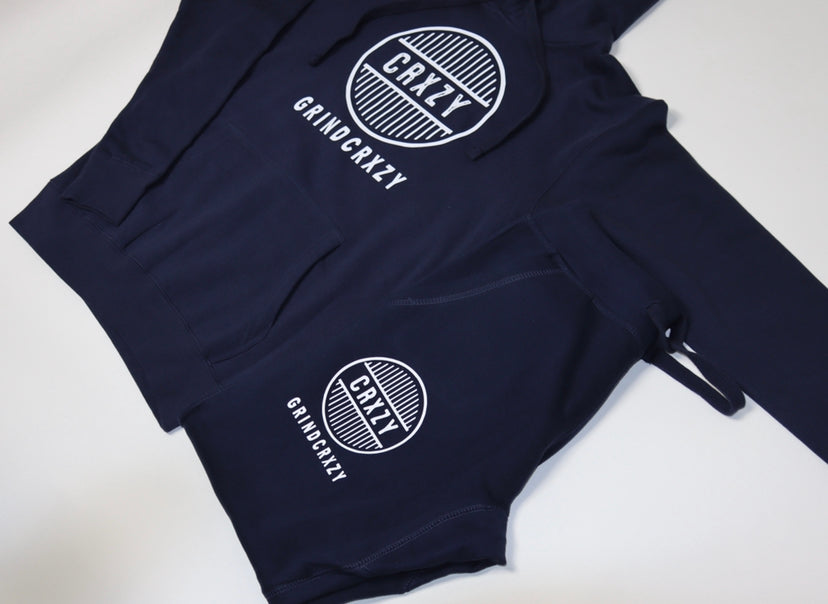 GrindCrxzy - Navy "White Bridge" Set