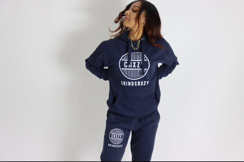 GrindCrxzy - Navy "White Bridge" Set