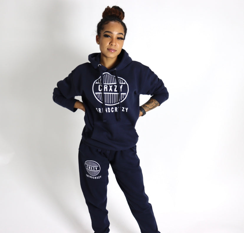 GrindCrxzy - Navy "White Bridge" Set