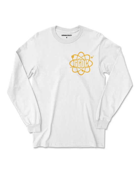 Grindcrxzy - White/W Yellow“GCDL” Y2K Long Sleeve