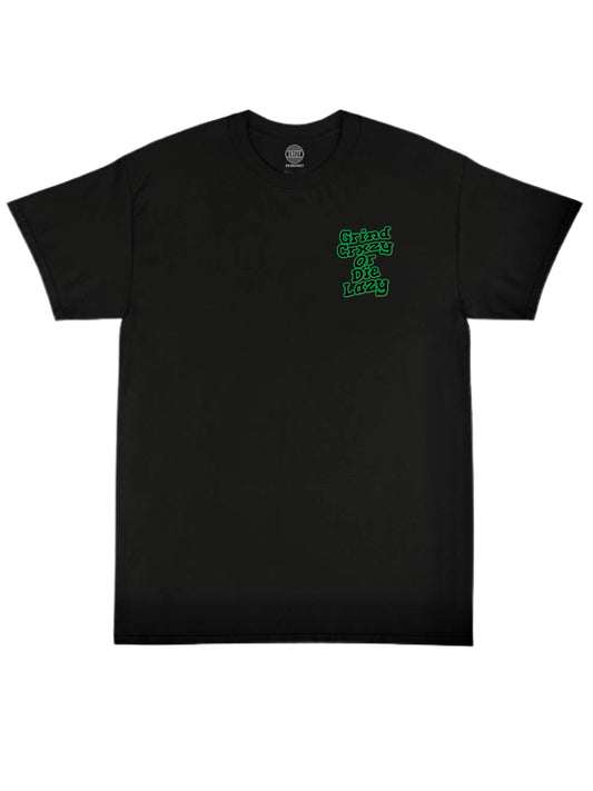 Grindcrxzy Black W/ Green "GCDL Outline" Shirt