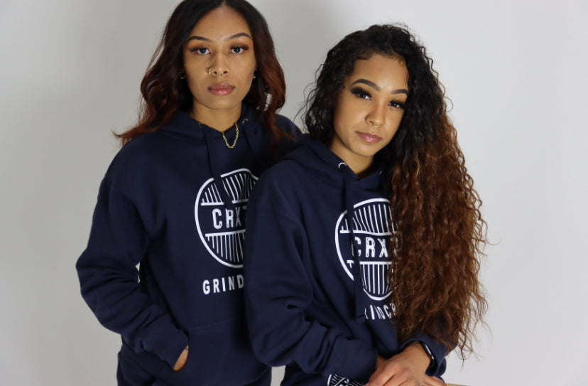 GrindCrxzy - Navy "White Bridge" Set